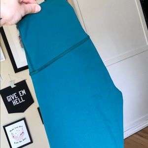 Green High Times Lululemon Leggings